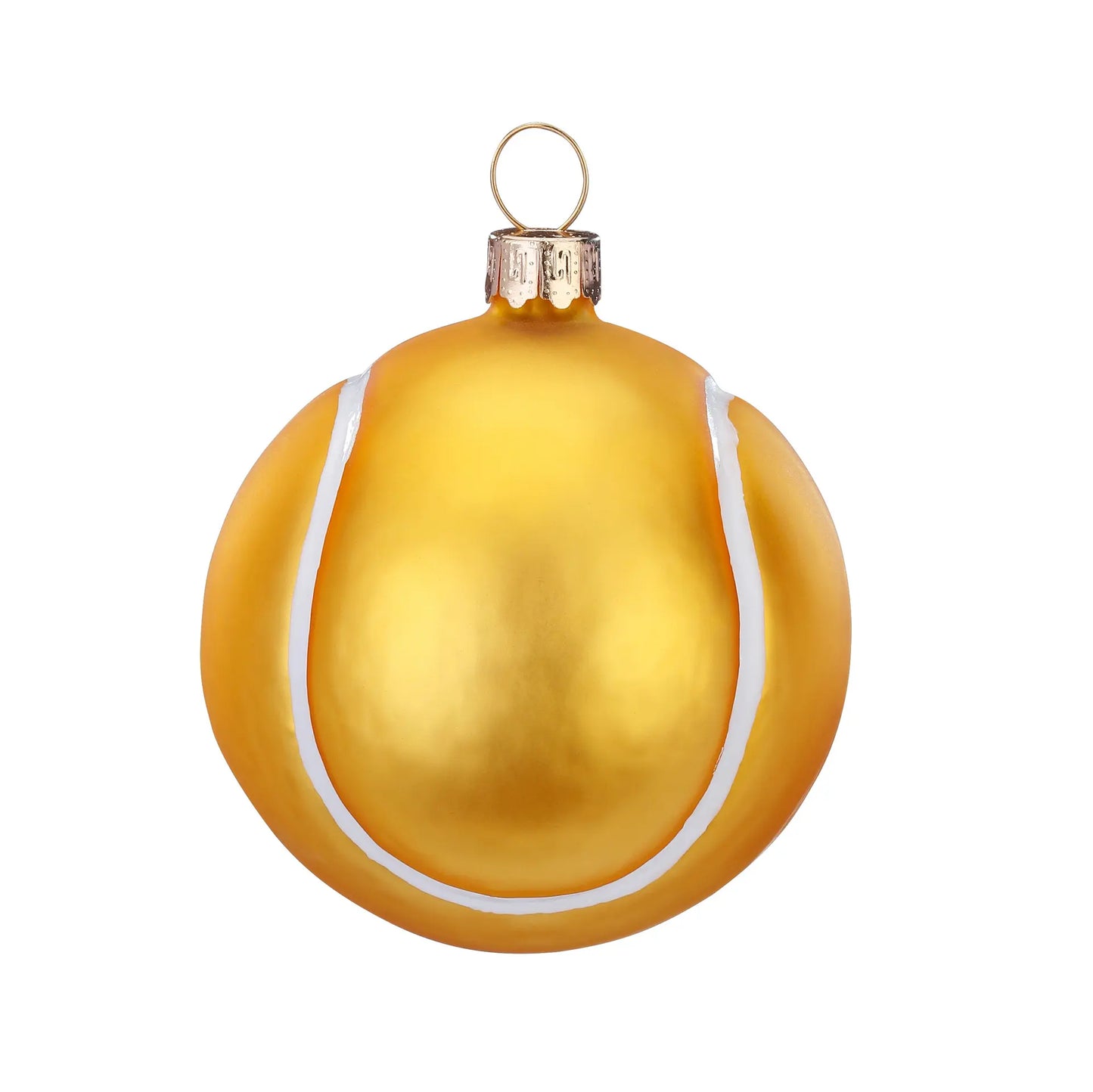 Glazen Kerstbal - Tennisbal (vanaf september verkrijgbaar)