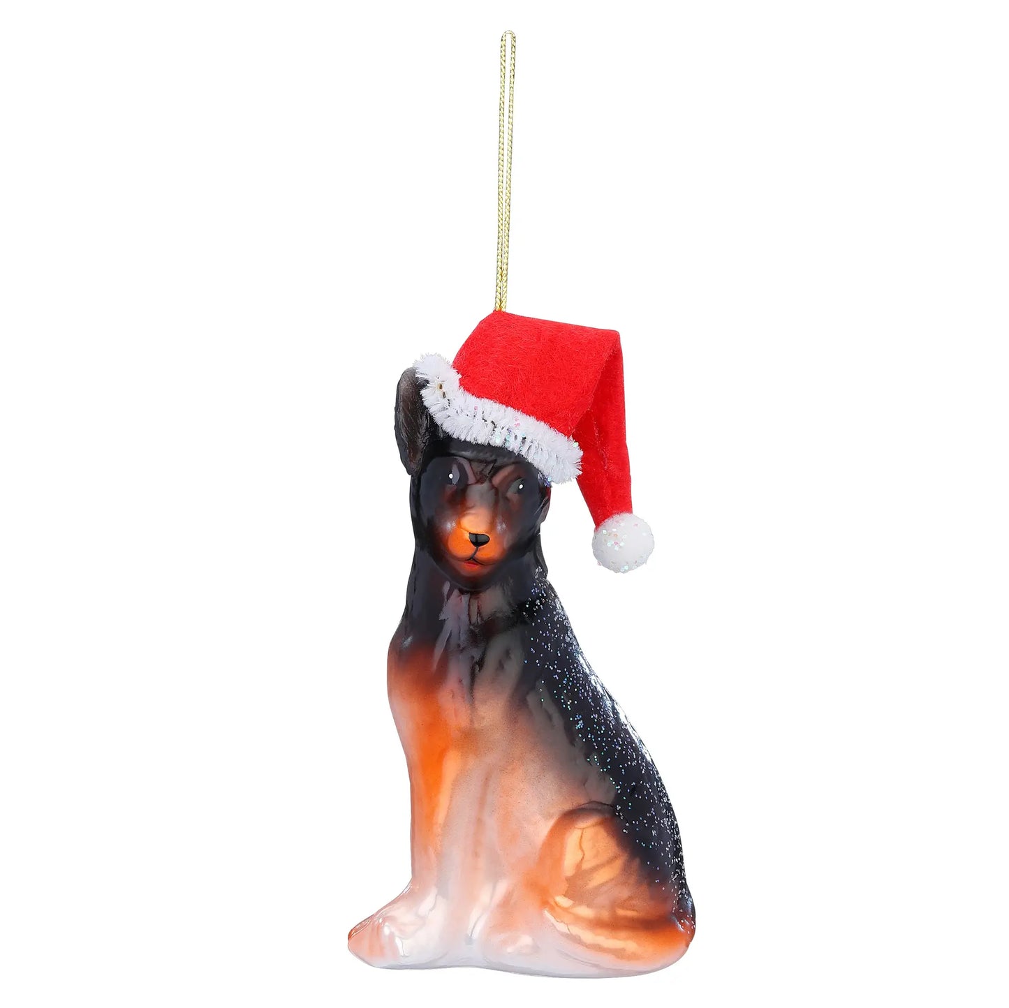 Glazen Kerstbal - Duitse herder (vanaf september verkrijgbaar)