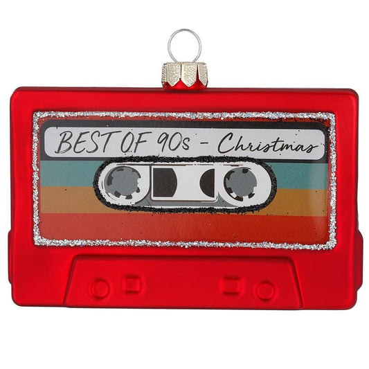 Glazen Kerstbal - Cassettebandje