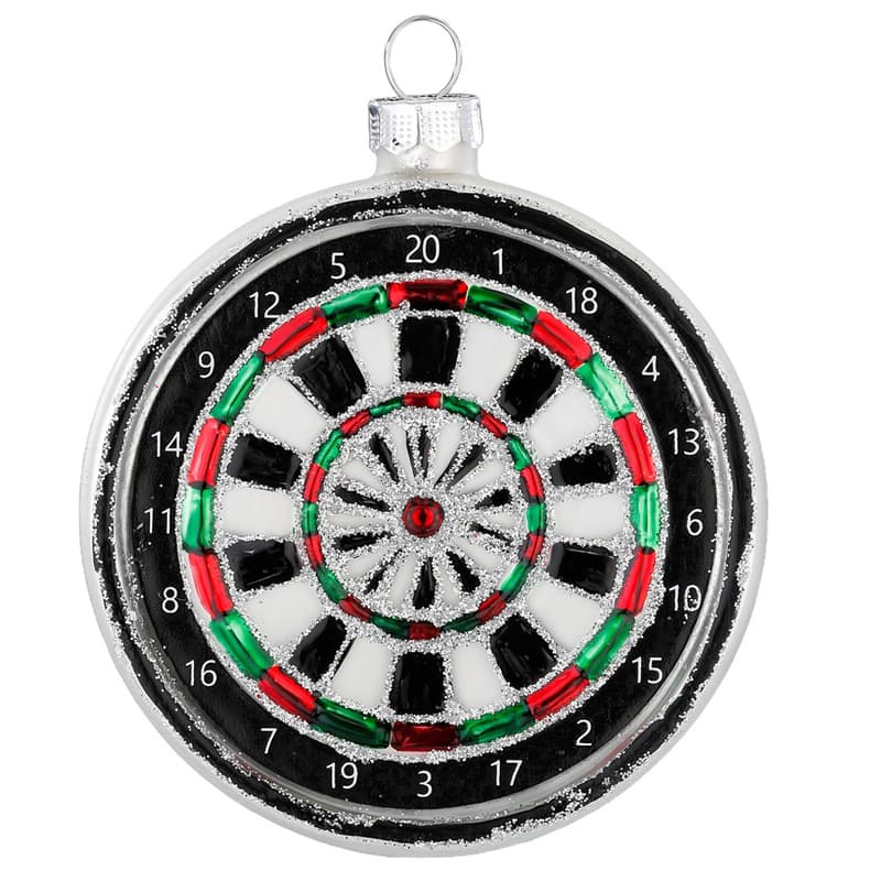 Glazen Kerstbal - Dartbord