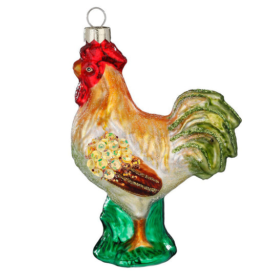 Glazen Kerstbal - Haan