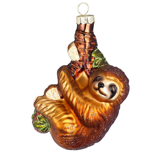 Glazen Kerstbal - Luiaard