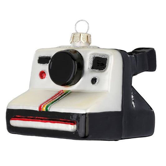 Glazen Kerstbal - Polaroid Camera