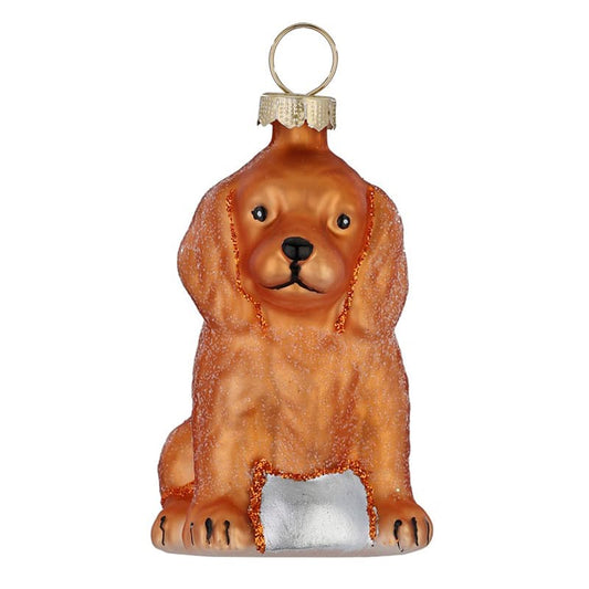Glazen Kerstbal - Puppy