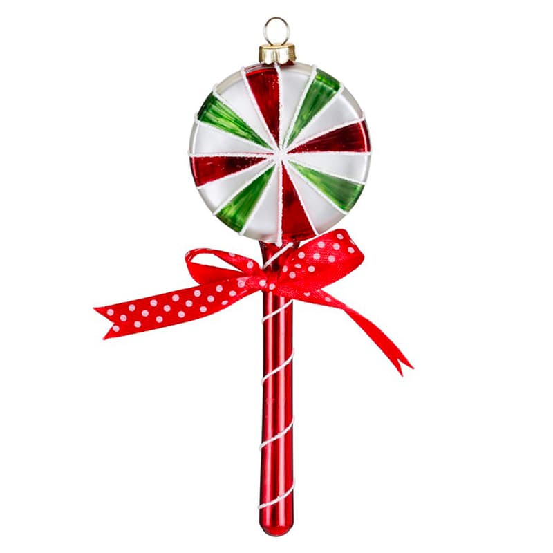 Glazen Kerstbal - Lolly (verkrijgbaar vanaf september)