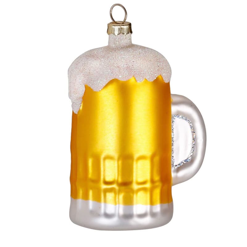 Glazen Kerstbal - Bierpul (vanaf september verkrijgbaar)