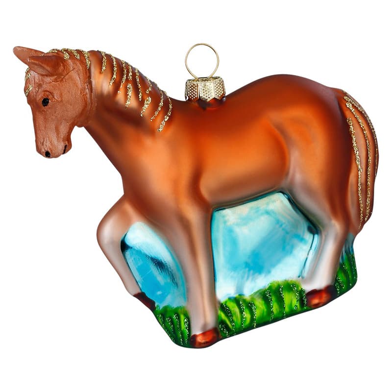 Glazen Kerstbal - Paard (verkrijgbaar vanaf september)