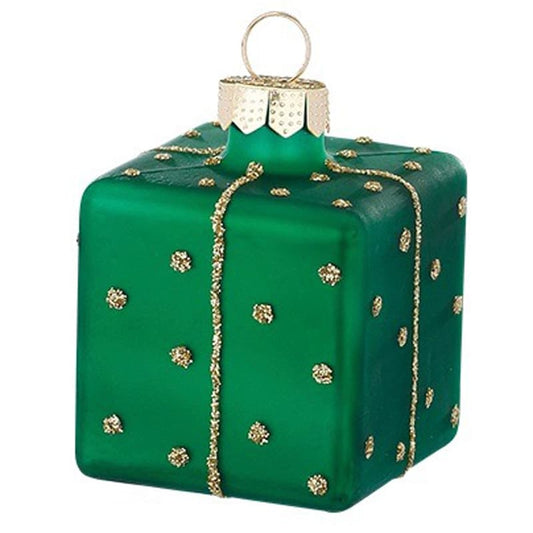 Glazen Kerstbal - Cadeautje