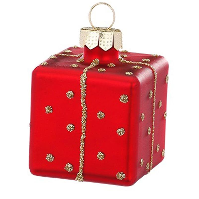 Glazen Kerstbal - Cadeautje