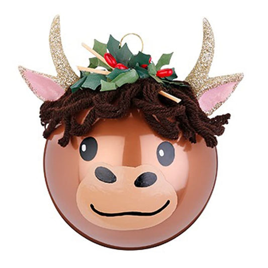 Glazen kerstbal - Crazy Collectie - Buffel