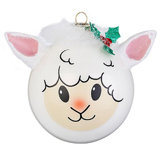 Glazen Kerstbal - Crazy Collectie - Schaap