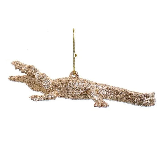 Kerstornament Gouden Krokodil