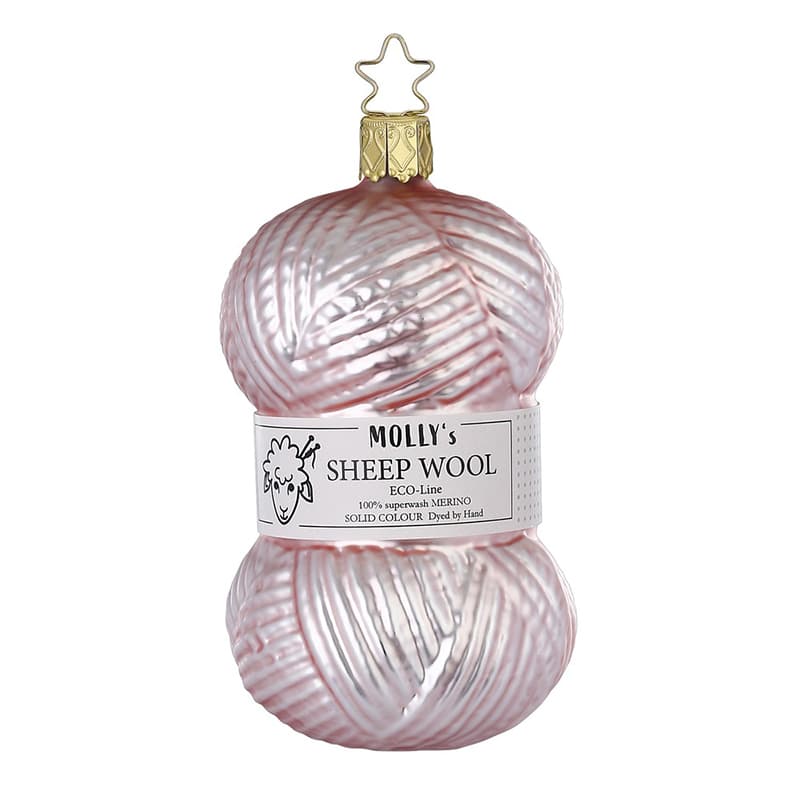 aparte kerstbal bolletje wol