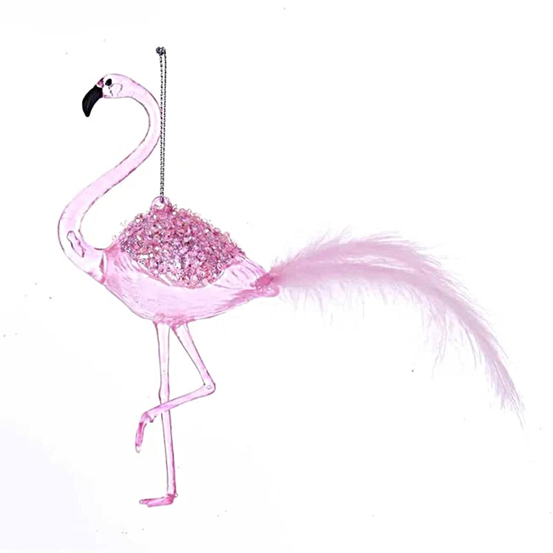 Kerstornament Roze Flamingo
