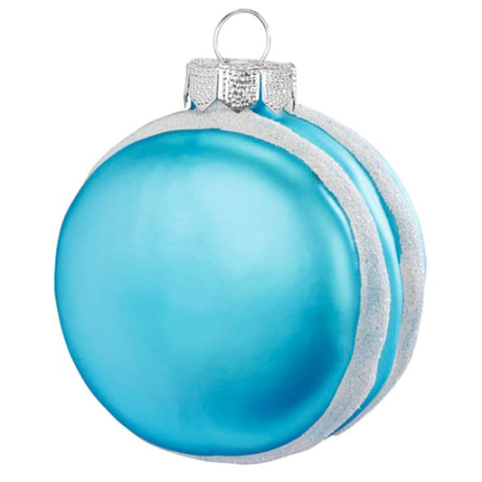 Glazen kerstbal - Macarons
