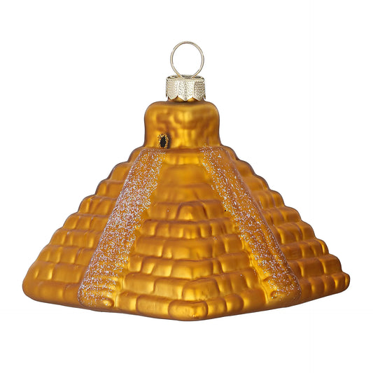 Glazen Kerstbal - Piramide (vanaf september verkrijgbaar)
