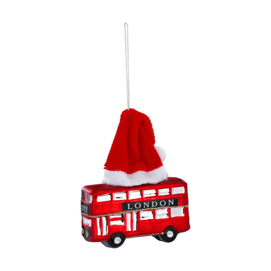 Glazen Kerstbal - London dubbeldekker (vanaf september verkrijgbaar)