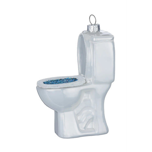 Glazen Kerstbal - Toilet (vanaf september verkrijgbaar)