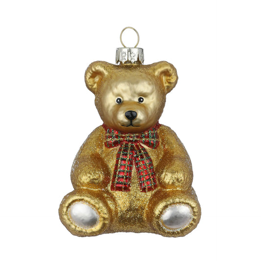 Glazen Kerstbal - Teddybeer groot (vanaf september verkrijgbaar)