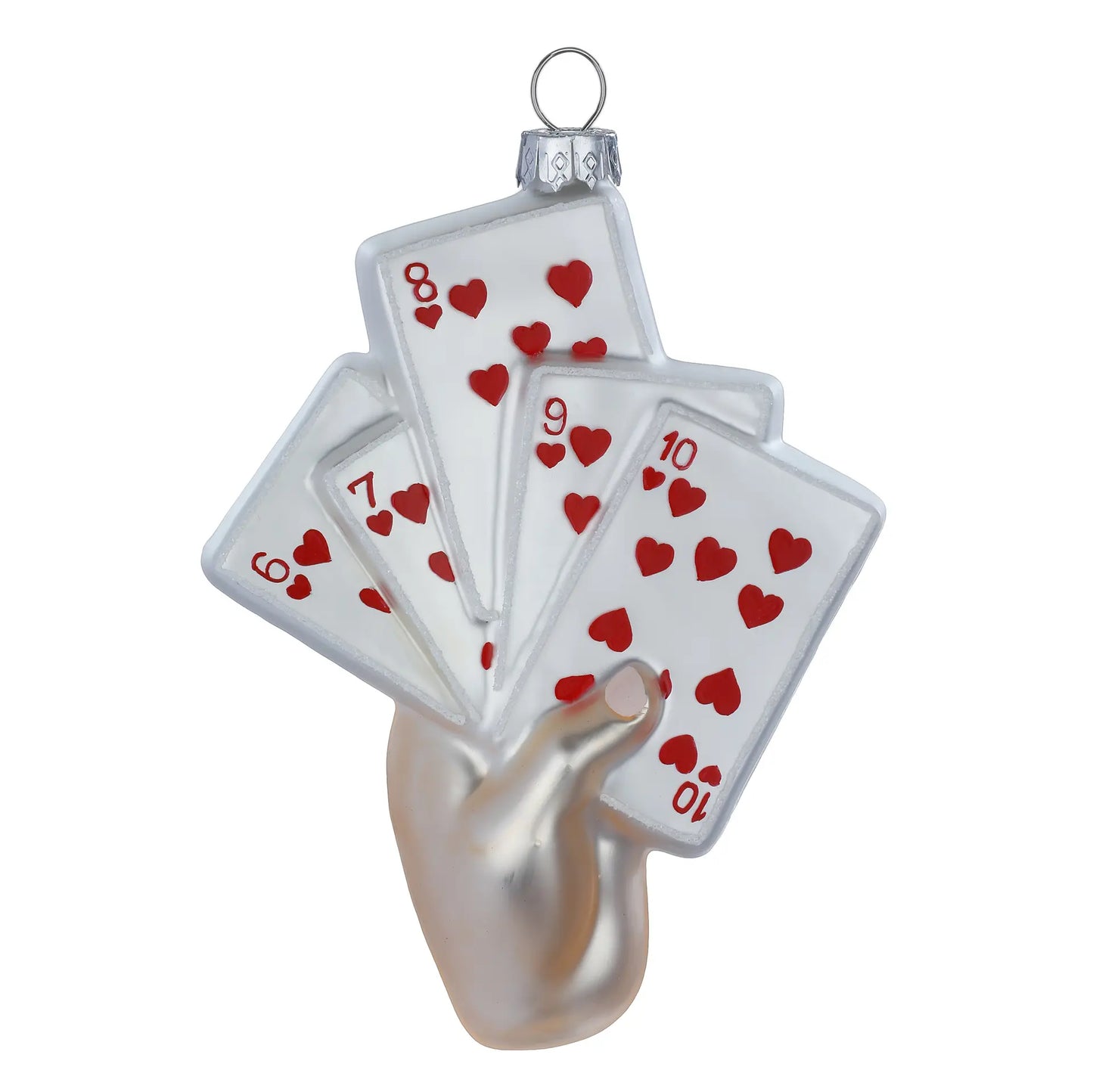 Glazen Kerstbal - Straight Flush (vanaf september verkrijgbaar)