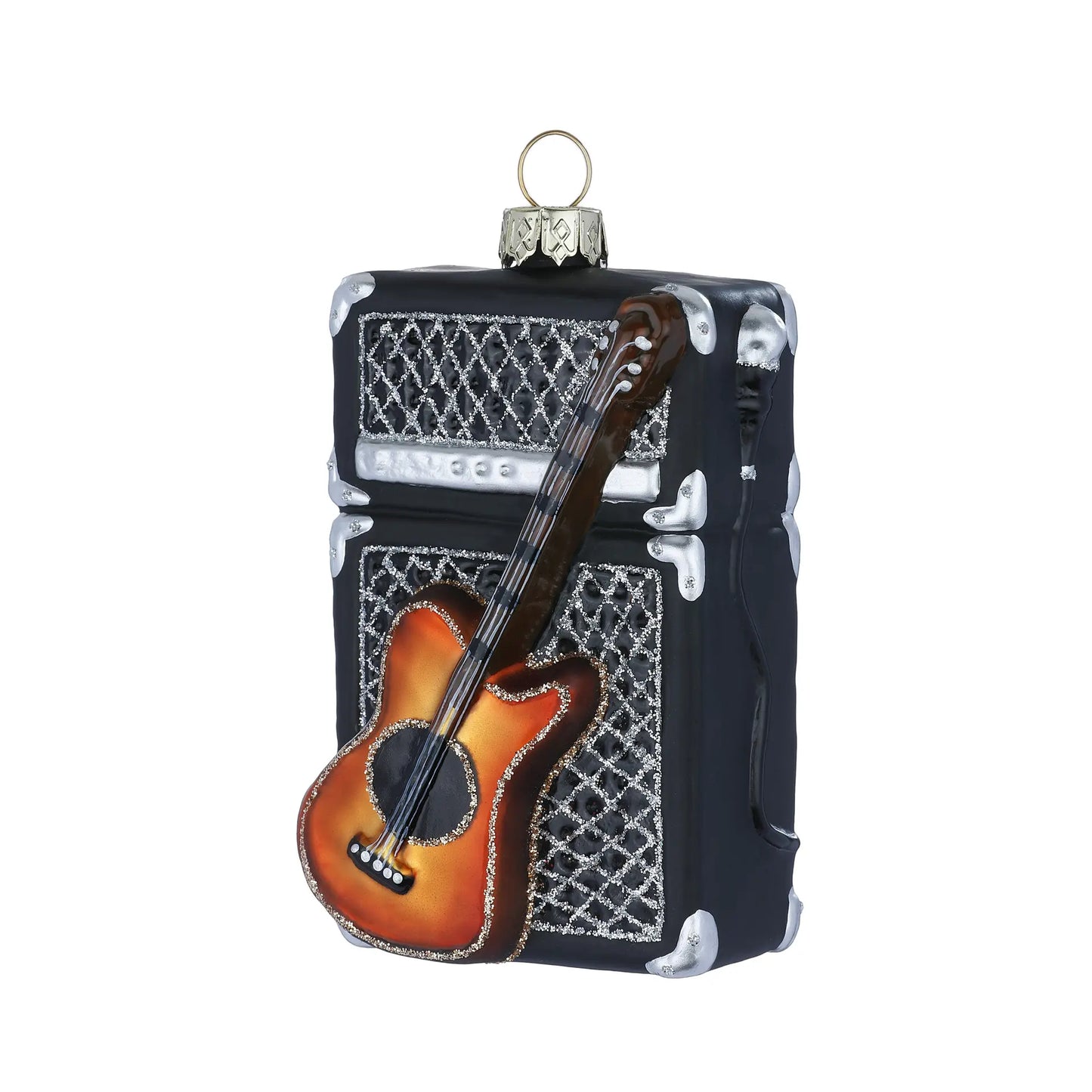 Glazen kerstbal - Elektrische gitaar met versterker (vanaf september verkrijgbaar)