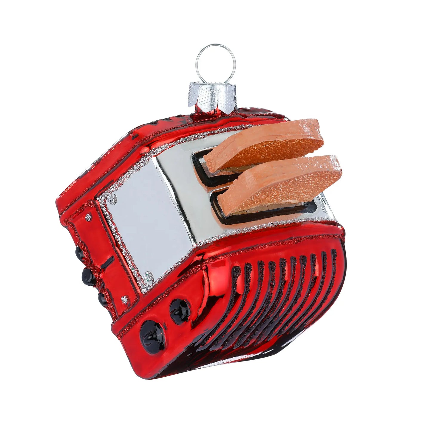Glazen Kerstbal - Broodrooster (vanaf september verkrijgbaar)