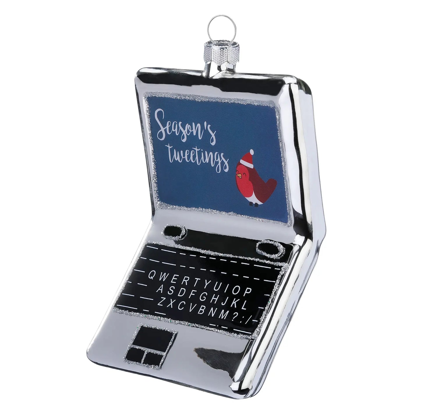 Glazen Kerstbal - Laptop (vanaf september verkrijgbaar)