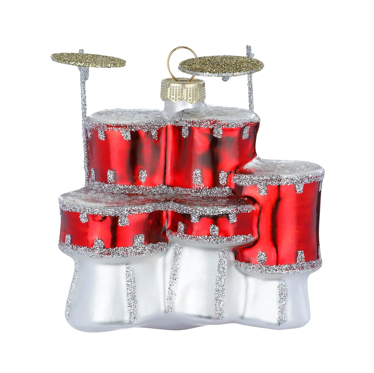 Glazen Kerstbal - Drumstel (vanaf september verkrijgbaar)
