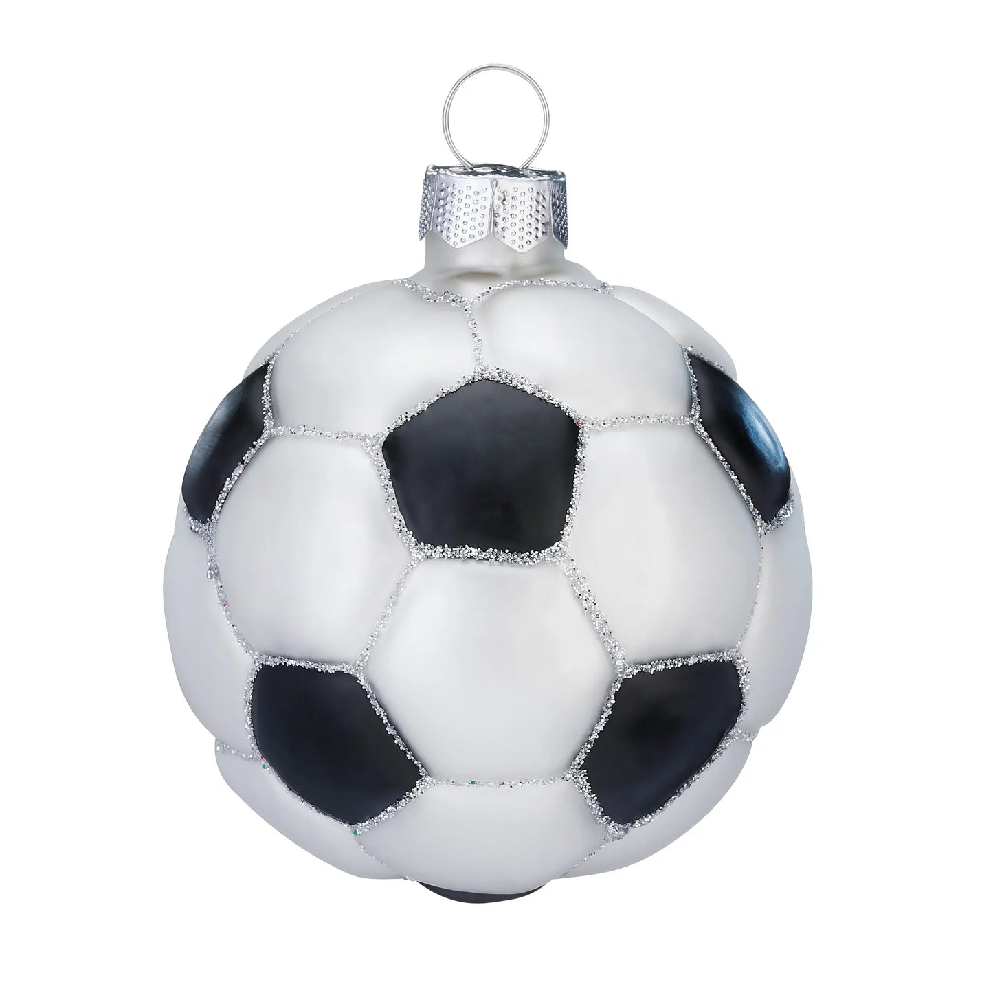 Glazen Kerstbal - Voetbal (vanaf september verkrijgbaar)