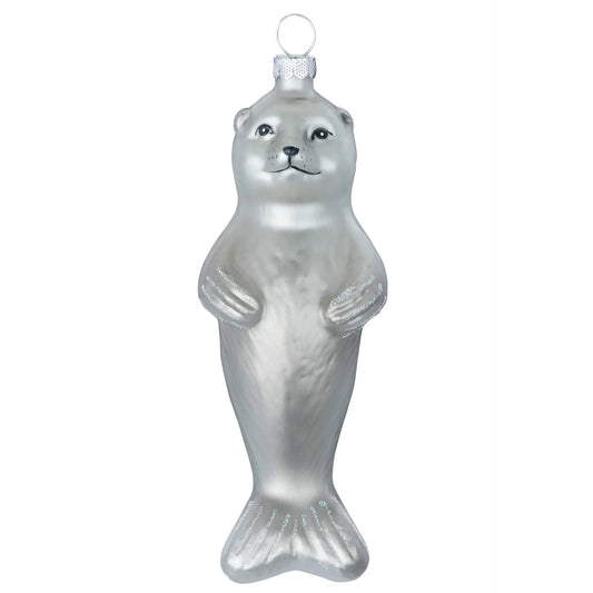 Glazen Kerstbal - Zeehond (vanaf september verkrijgbaar)