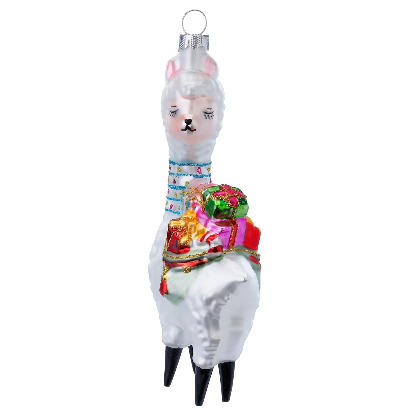 Glazen Kerstbal - Lama (vanaf september verkrijgbaar)