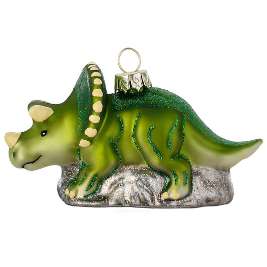 Glazen Kerstbal - Groene Dinosaurus