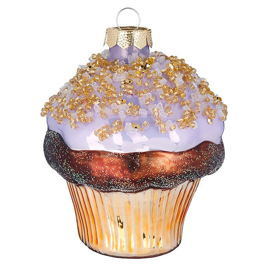 Glazen Kerstbal - Muffin (verkrijgbaar vanaf september)