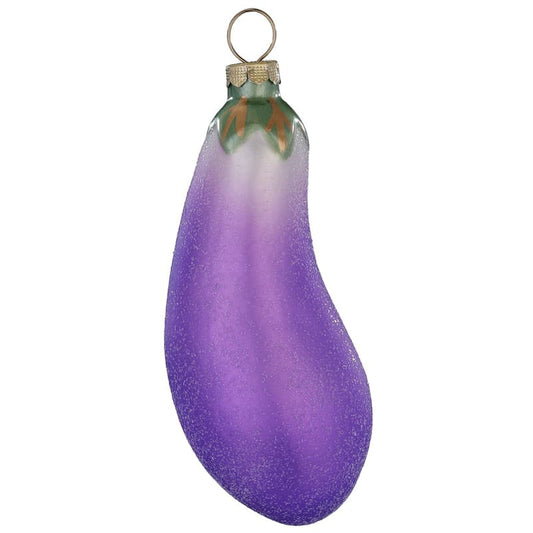 Glazen Kerstbal - Aubergine (verkrijgbaar vanaf september)