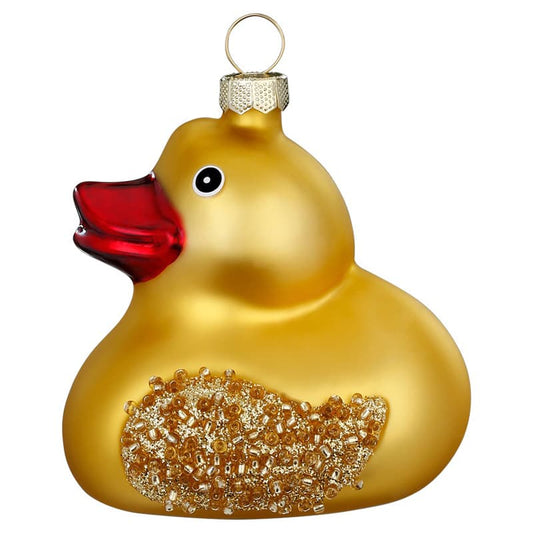 Glazen Kerstbal - Badeend (verkrijgbaar vanaf september)