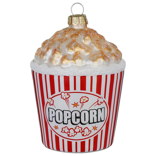 Glazen Kerstbal - Bak popcorn (vanaf september verkrijgbaar