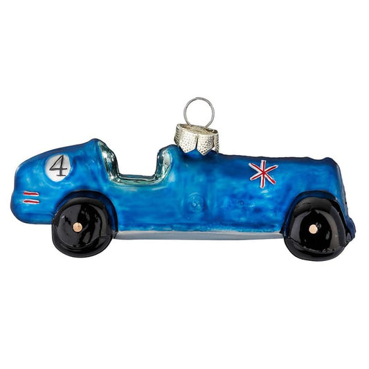 Glazen Kerstbal - Race auto (verkrijgbaar vanaf september)