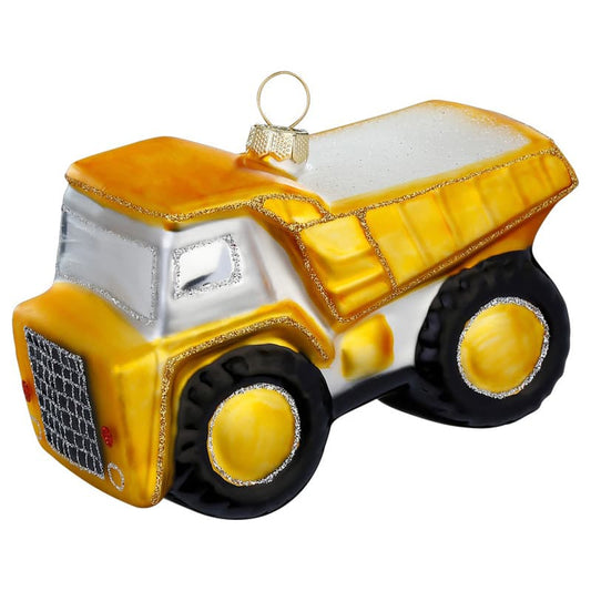 Glazen Kerstbal - Dumper truck (verkrijgbaar vanaf september)