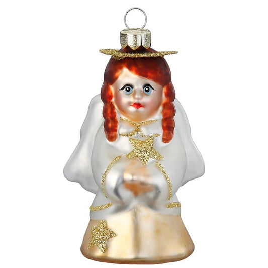 Glazen Kerstbal - Engel (verkrijgbaar vanaf september)