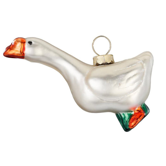 Glazen Kerstbal - Gans (verkrijgbaar vanaf september)