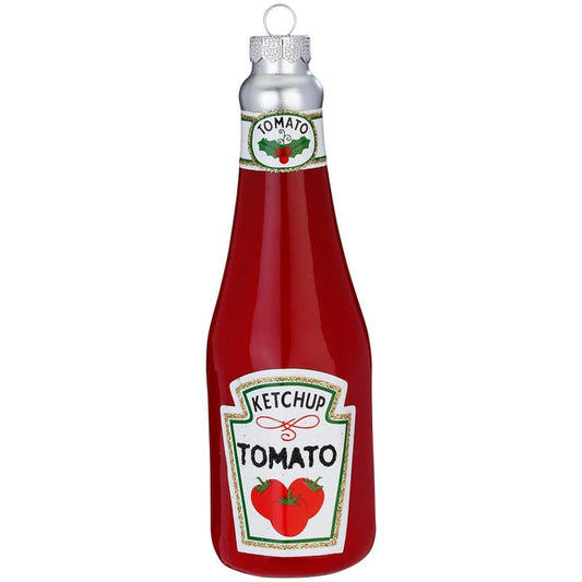 Glazen Kerstbal - Fles ketchup (vanaf september verkrijgbaar)