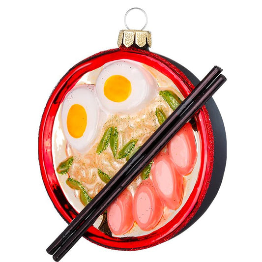 Glazen Kerstbal - Kom ramen noodles (verkrijgbaar vanaf september)