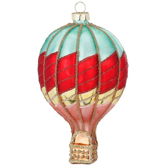 Glazen Kerstbal - Luchtballon (verkrijgbaar vanaf september)