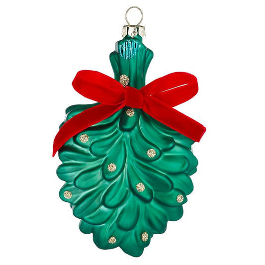 Glazen Kerstbal - Mistletoe (verkrijgbaar vanaf september)