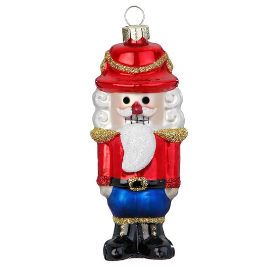 Glazen Kerstbal - Nutcracker klassiek (verkrijgbaar vanaf september)