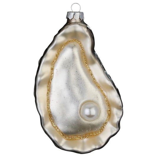 Glazen Kerstbal - Oester (verkrijgbaar vanaf september)