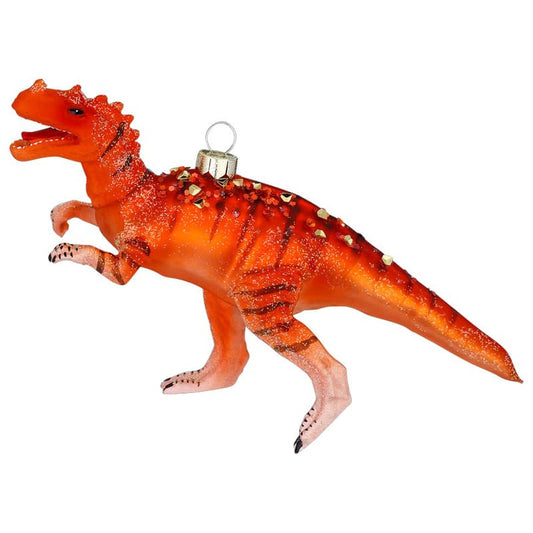 Glazen Kerstbal - Rode dinosaurus (verkrijgbaar vanaf september)