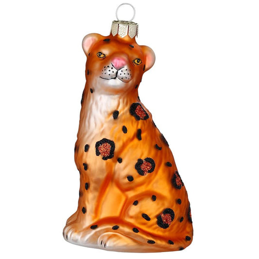 Glazen Kerstbal - Panter (verkrijgbaar vanaf september)