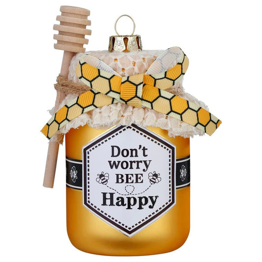 Glazen Kerstbal - Pot honing (vanaf september verkrijgbaar)