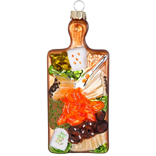 Glazen Kerstbal - Sashimi plank (verkrijgbaar vanaf september)